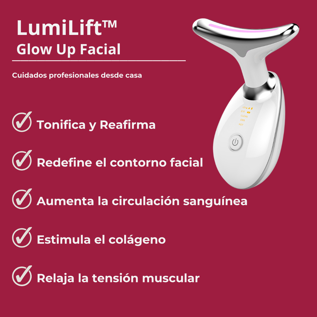 LumiLift™ – Glow Up Facial – Lifting en Casa con Tecnología LED ✨