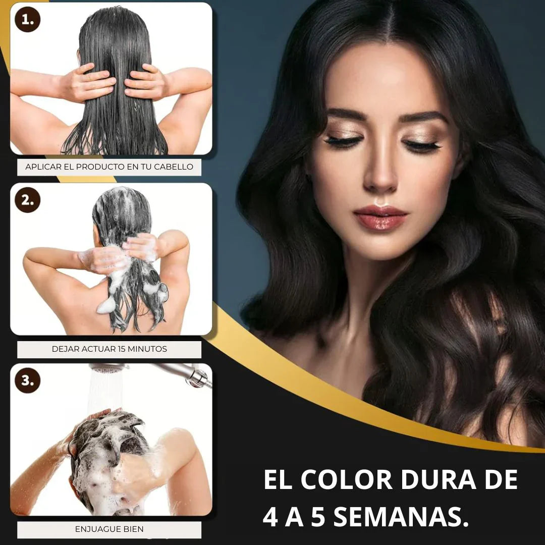 HairBack™ - SHAMPOO NEGRO INSTANTANEO